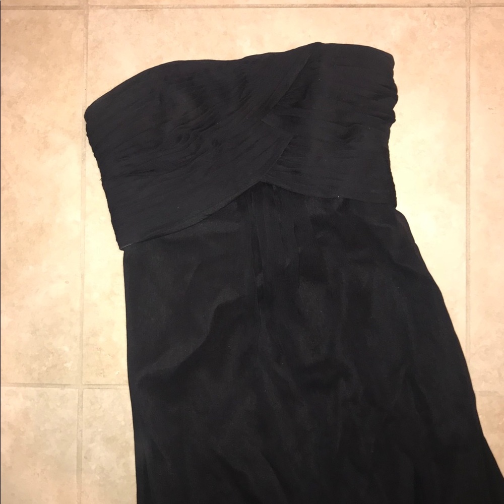 Black chiffon bridesmaid dress